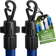 Zeno 2 Pack Blue Washing Line Prop Pole