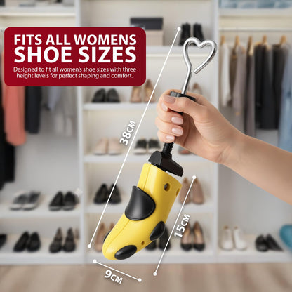 Zeno Yellow Plastic Shoe Stretchers for Women