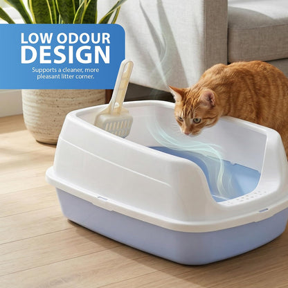 Rex & Roxy Large Blue Cat Litter Tray