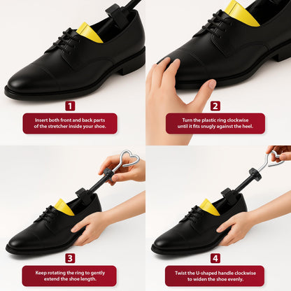 Zeno Yellow Plastic Shoe Stretchers for Men