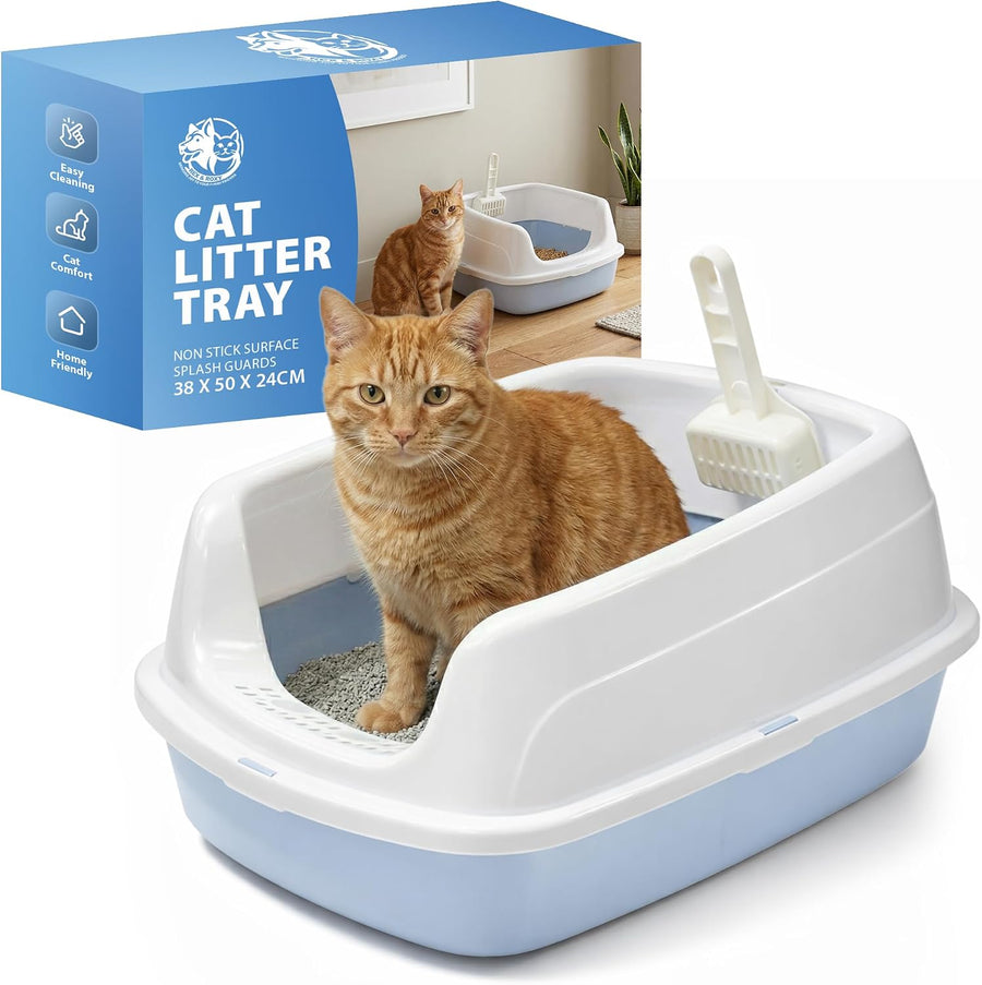 Rex & Roxy Large Blue Cat Litter Tray
