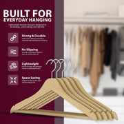 Zeno 20 Pack Natural Wooden Coat Hangers