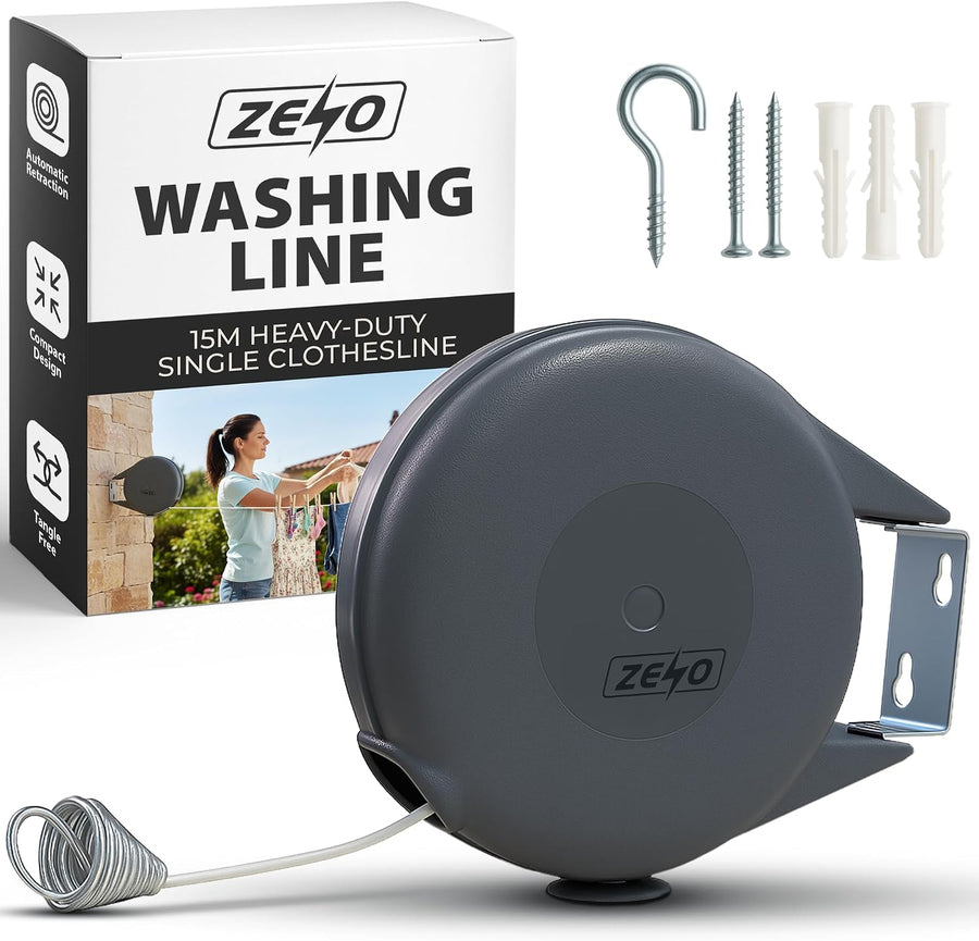 Zeno Retractable Single Washing Line