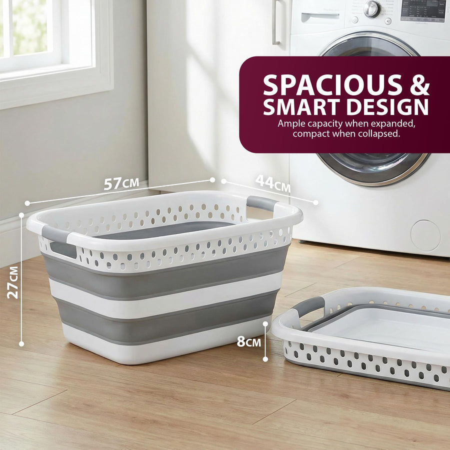Zeno 58L Collapsible Laundry Basket