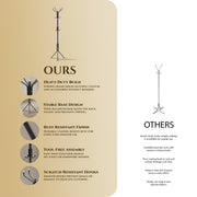 Zeno Black Coat Rack