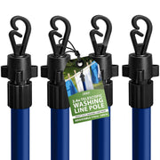 Zeno 4 Pack Blue Washing Line Prop Pole