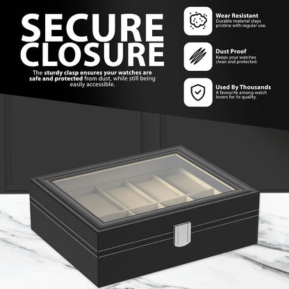 Zeno 12 Compartment Watch & Jewellery Display Box