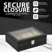 Zeno 10 Compartment Watch & Jewellery Display Box