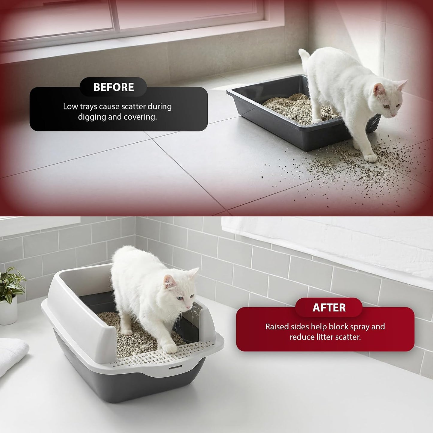 Rex & Roxy Cat Litter Tray