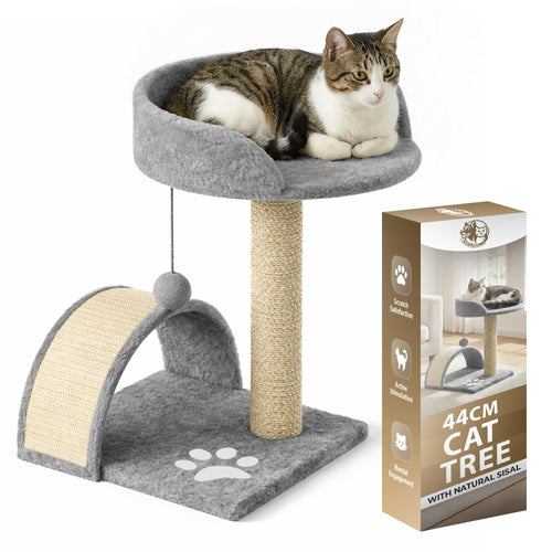 Rex & Roxy 44cm Grey Cat Scratching Tree