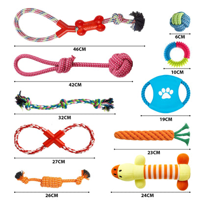 Rex & Roxy 10 Pack Dog Toys