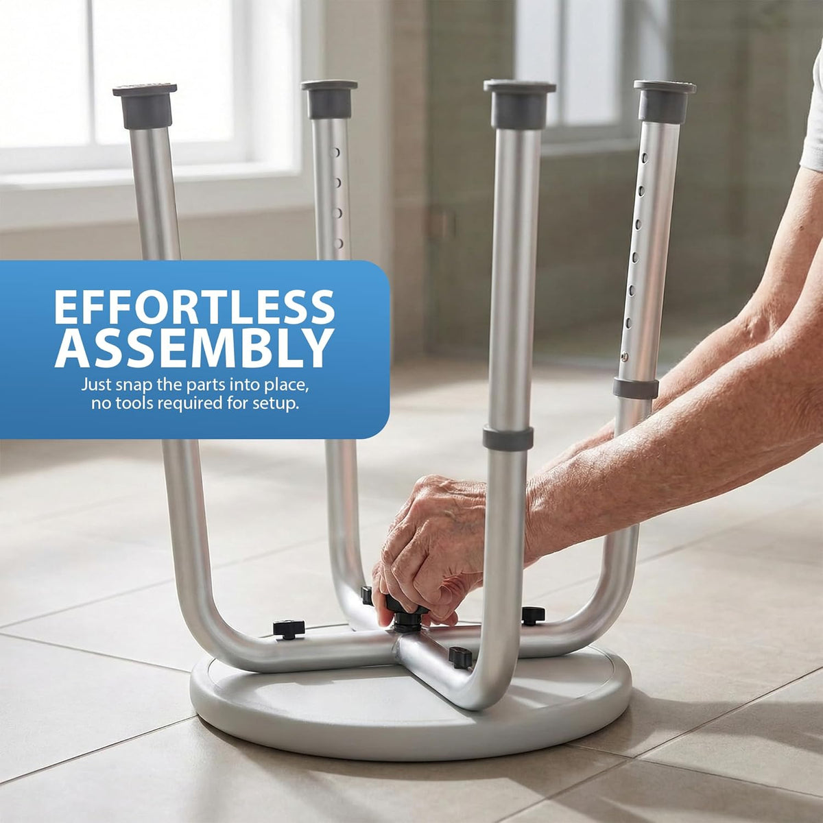 Zeno 50cm Round Shower Stool