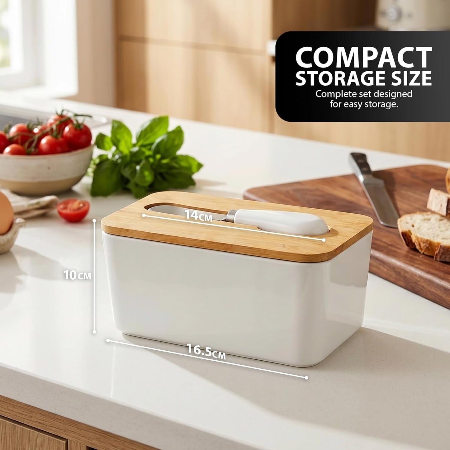 Zeno Butter Dish with Lid