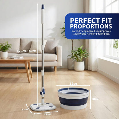 Zeno Mop and Collapsible Bucket Set