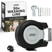 Zeno Black & Grey Retractable Double Washing Line