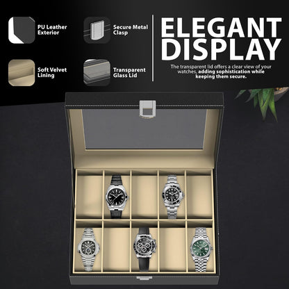 Zeno 12 Compartment Watch & Jewellery Display Box