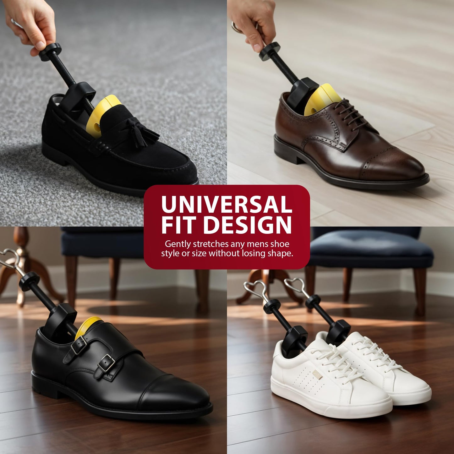 Zeno Yellow Plastic Shoe Stretchers for Men