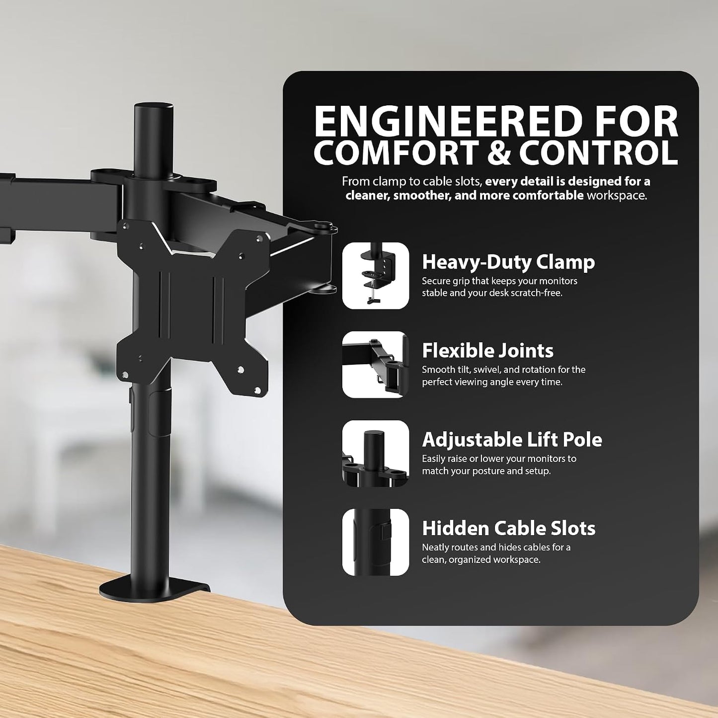Zeno 13" - 32" Dual Monitor Stand