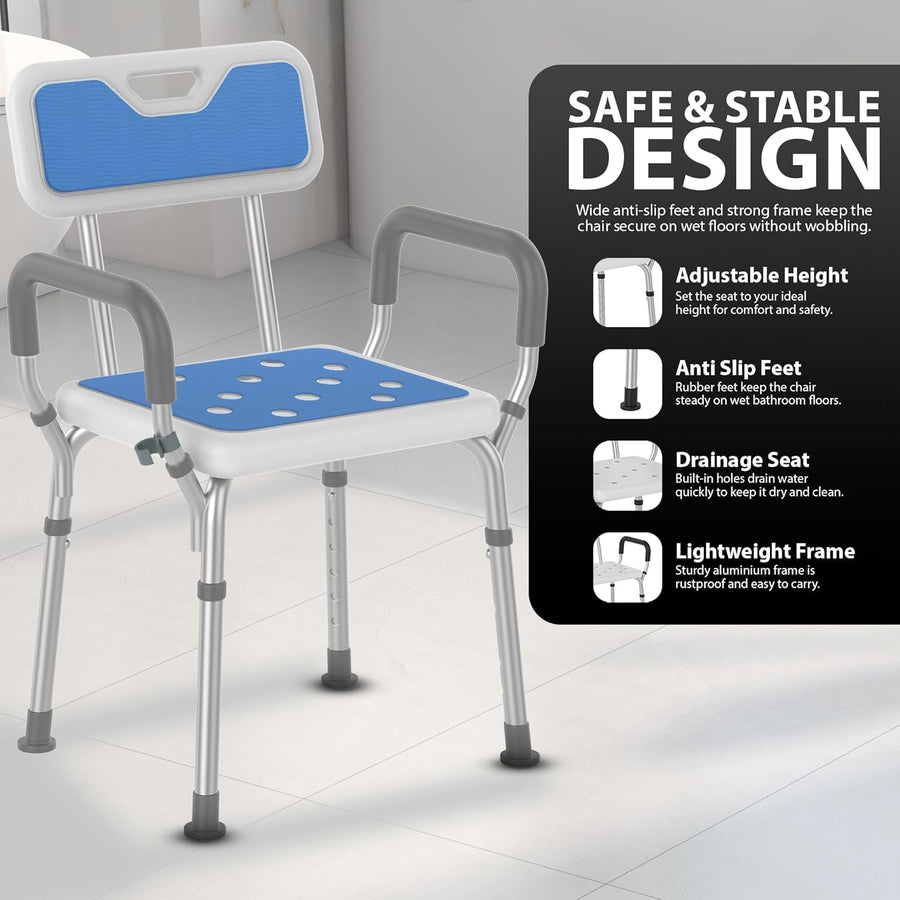 Zeno Blue Shower Chair