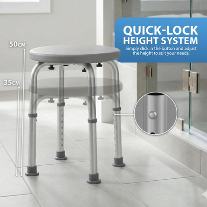 Zeno 50cm Round Shower Stool