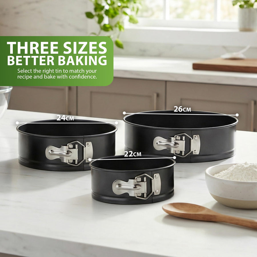 Zeno 3 Piece Cake Tin Set