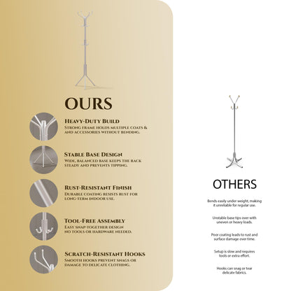 Zeno White Coat Rack