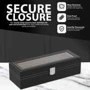 Zeno 6 Compartment Watch & Jewellery Display Box