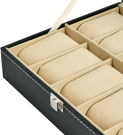 Zeno 12 Compartment Watch & Jewellery Display Box