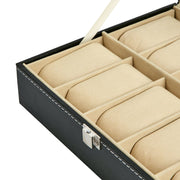 Zeno 10 Compartment Watch & Jewellery Display Box