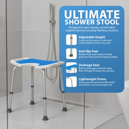 Zeno 7 Adjustable Height Shower Stool