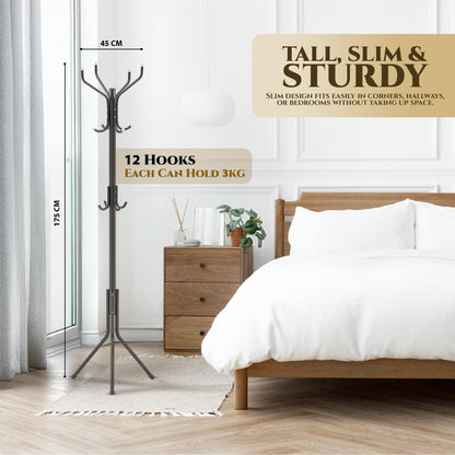 Zeno Black Coat Rack