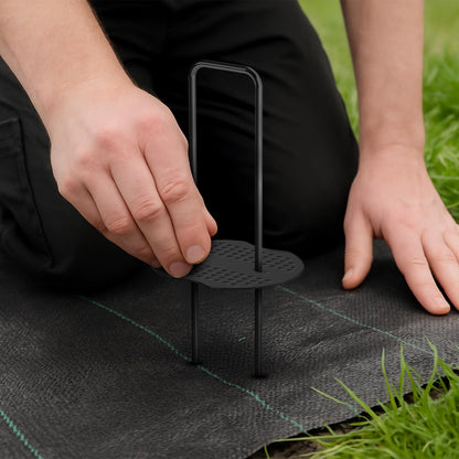 Zeno 100 Pack Black Weed Membrane Pegs