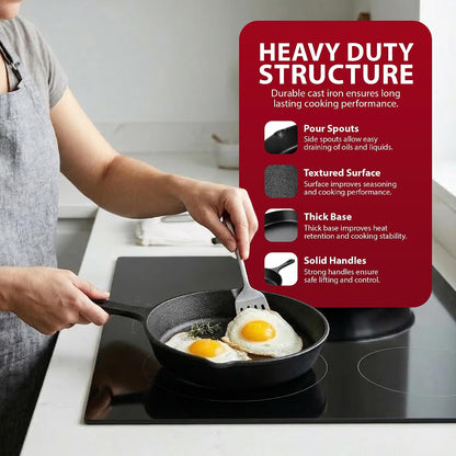Zeno 20cm Cast Iron Skillet Pan