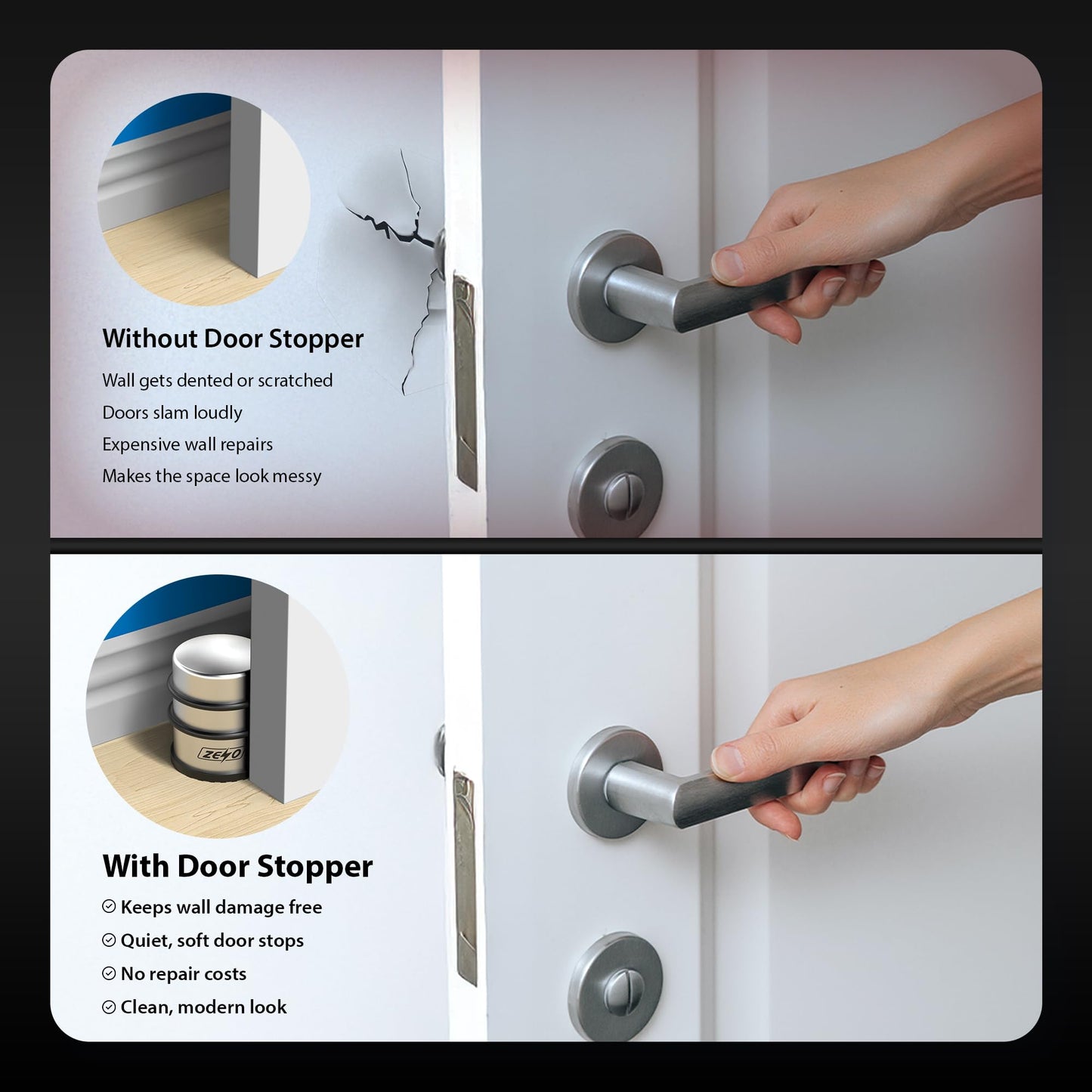 Zeno 4 Pack Door Stopper