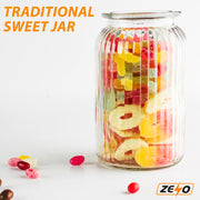 Zeno Set of 3 1350ml Airtight Vintage Glass Jars
