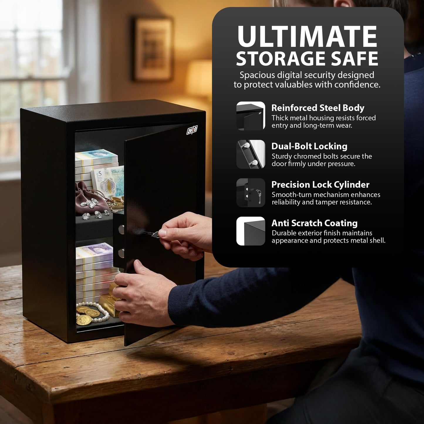 Zeno Large Office Safe Box