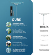 Zeno Outdoor Rotary Washing Line