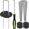 Zeno 50 Pack Silver Weed Membrane Pegs
