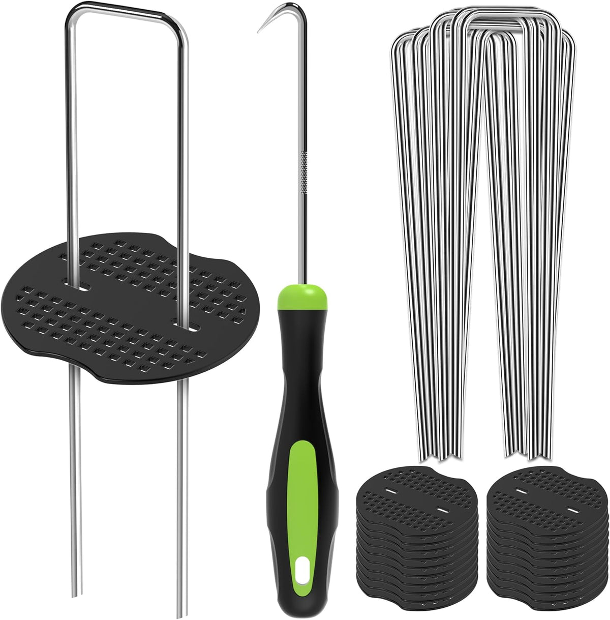 Zeno 50 Pack Silver Weed Membrane Pegs