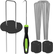 Zeno 50 Pack Silver Weed Membrane Pegs