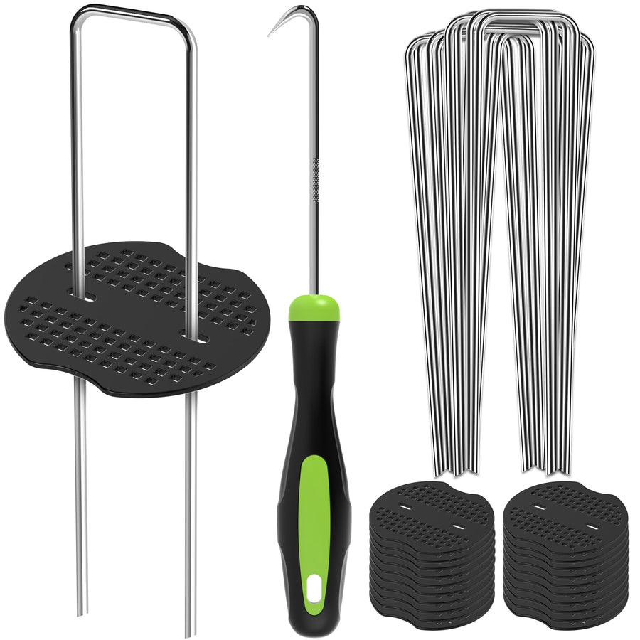 Zeno 200 Pack Silver Weed Membrane Pegs