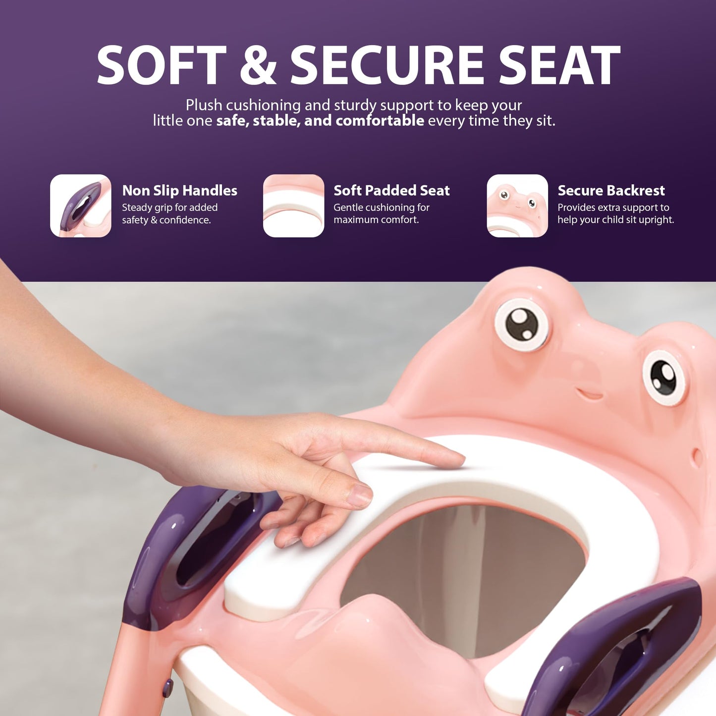 Zeno Pink & Purple Potty Training Seat