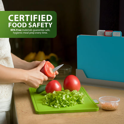 Zeno Set of 4 Coloured Chopping Board