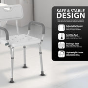 Zeno White Shower Chair