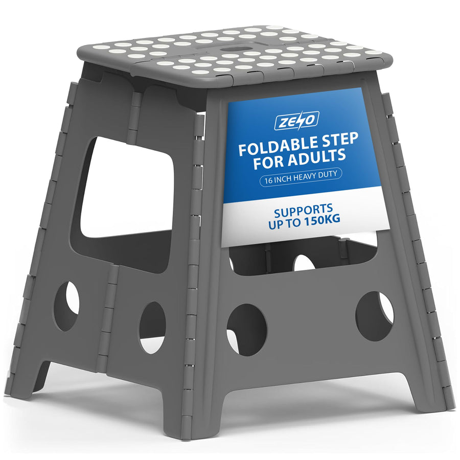 Zeno Grey Folding Step Stool
