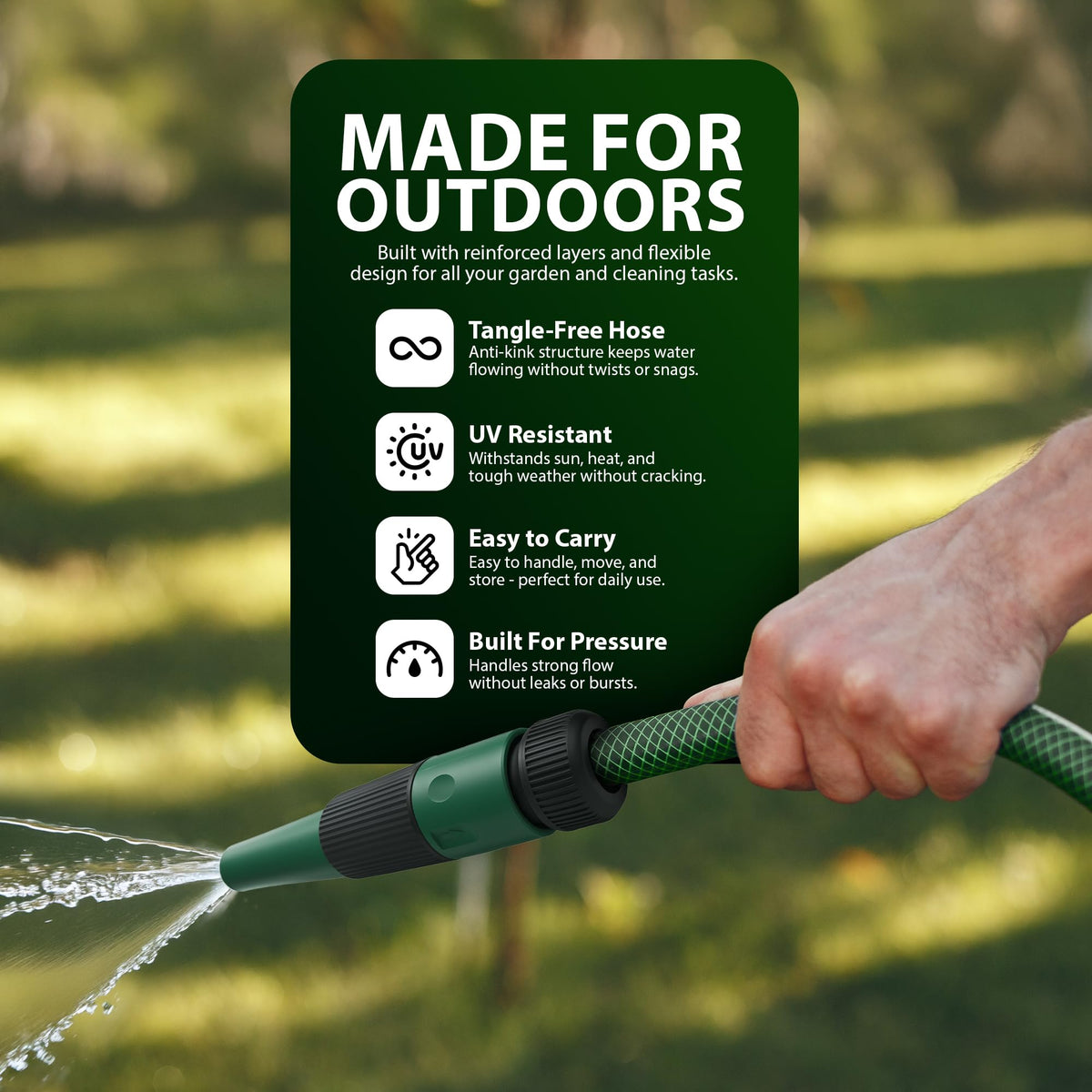 Zeno 30m Garden Hose with Fittings