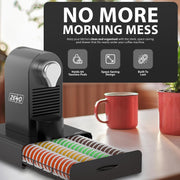 Zeno 64 Coffee Pods Holder with Drawer Compatible with Tassimo Pods