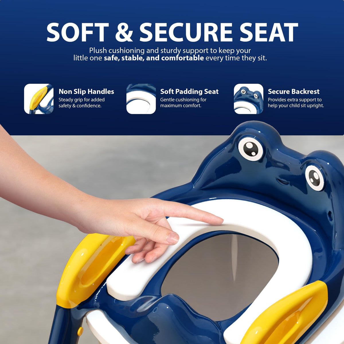 Zeno Blue & Yellow Potty Training Seat
