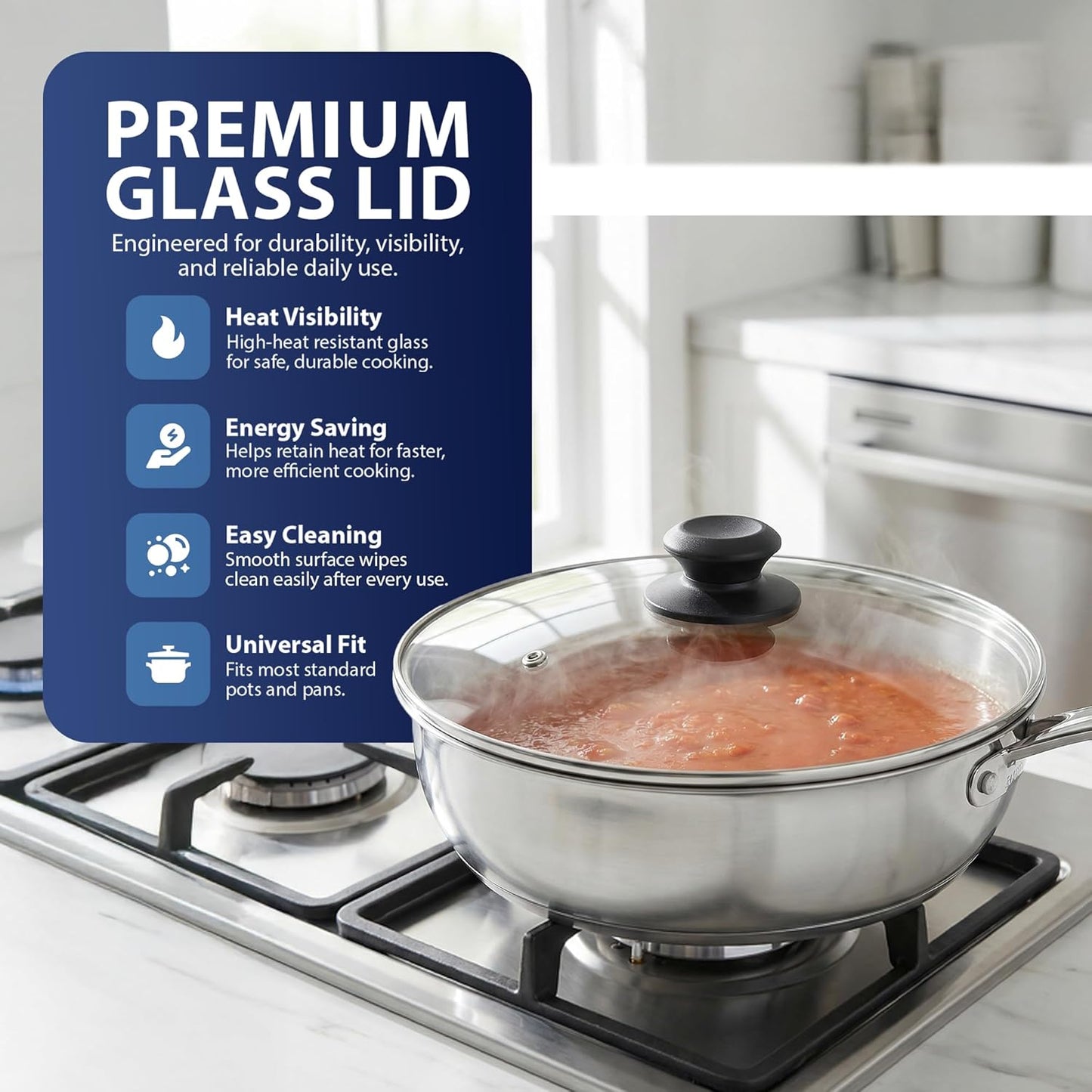 Zeno 28cm Universal Pot Lid