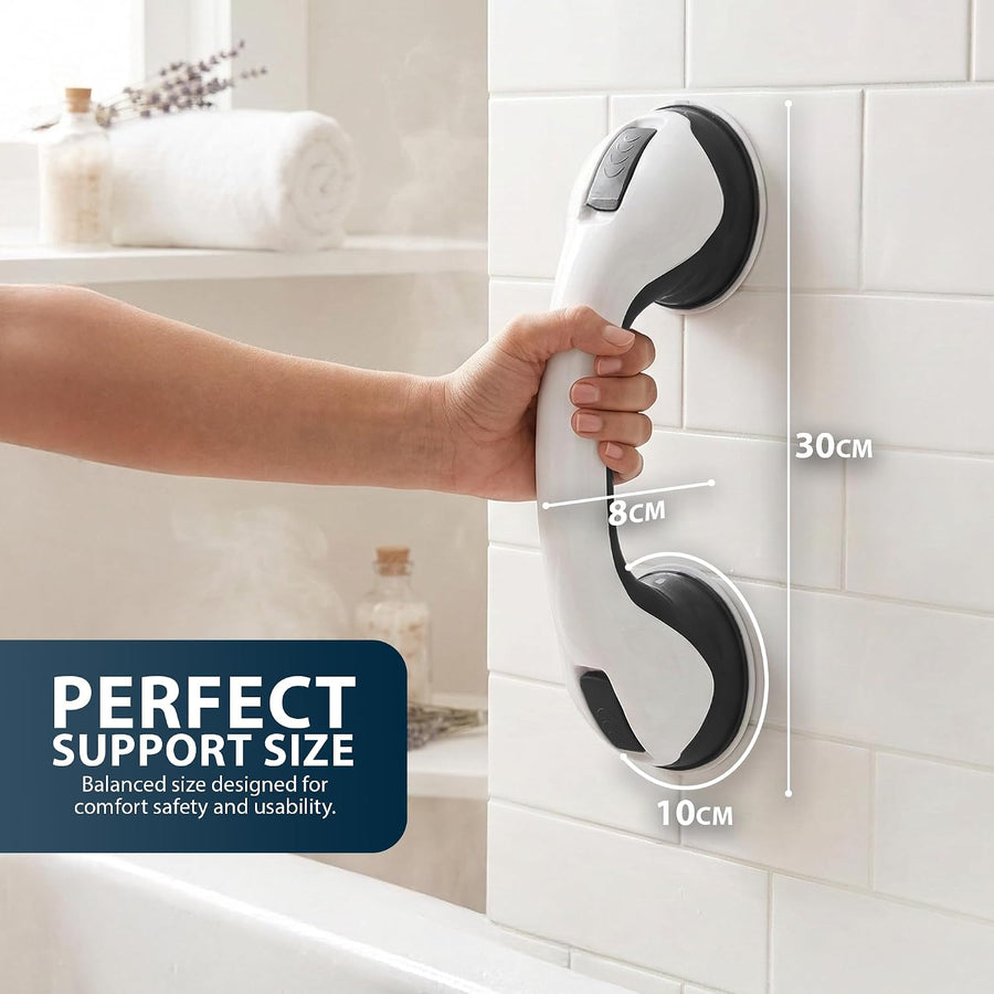 Zeno 2 Pack Black Grab Rails for Bathroom
